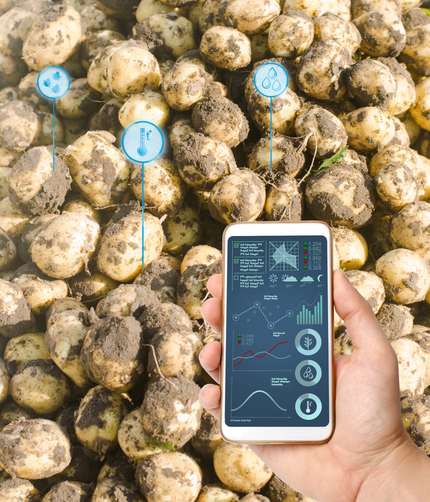 Smart farming analytics on a smartphone